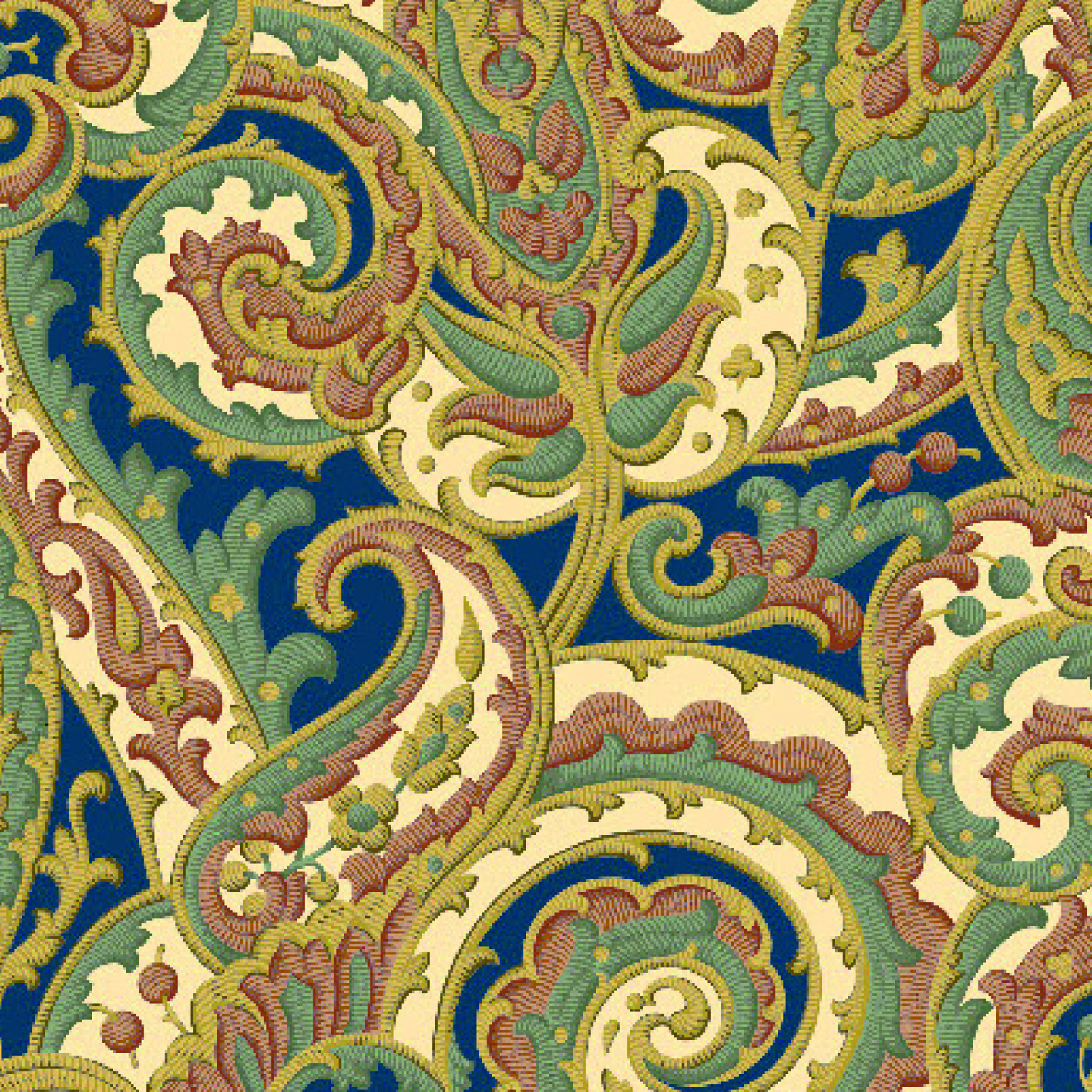 Paisley Baroque Tights