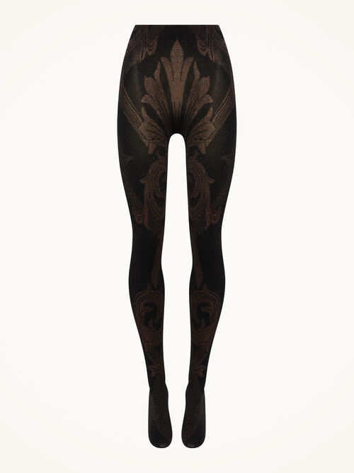 Metallic Jacquard Tights