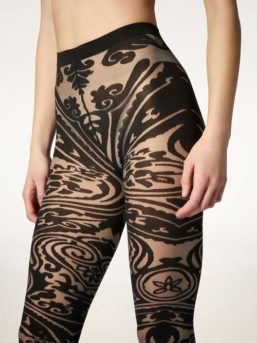 Paisley Tattoo Tights