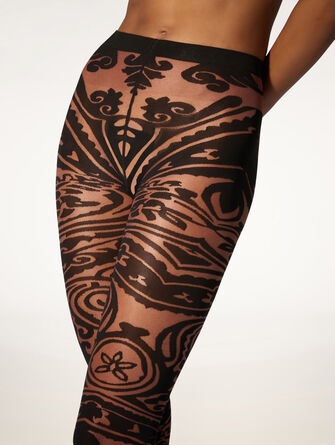 Paisley Tattoo Tights