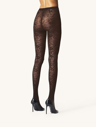 Snake Jacquard Tights