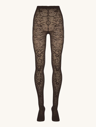 Snake Jacquard Tights