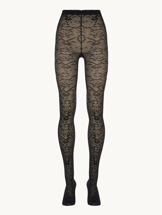 Snake Jacquard Tights
