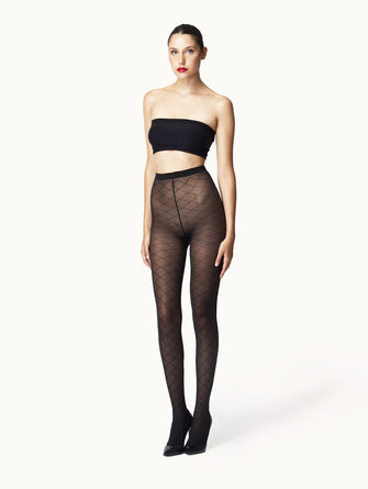 Sheer Pattern Tights