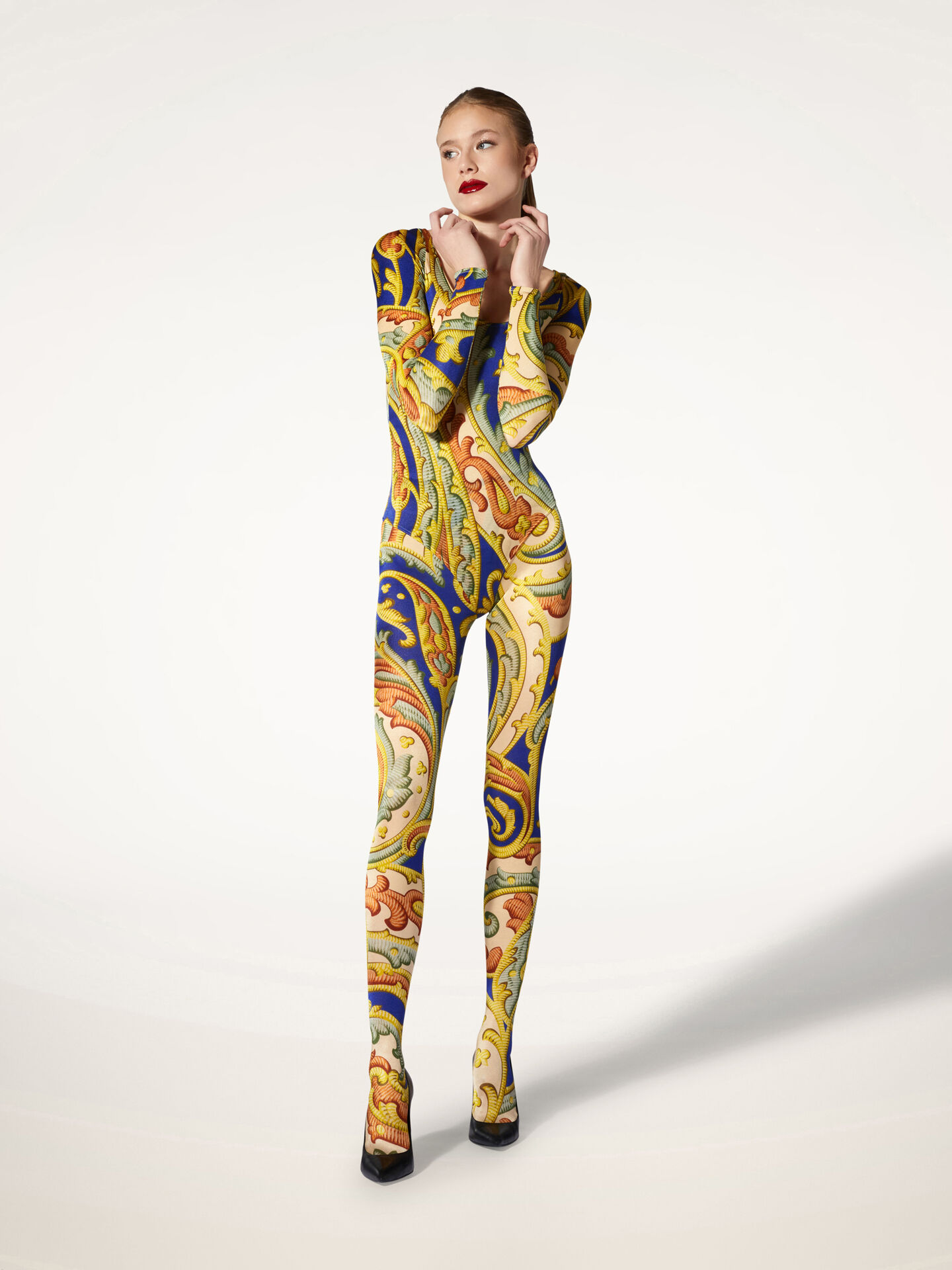 Paisley Baroque Tights