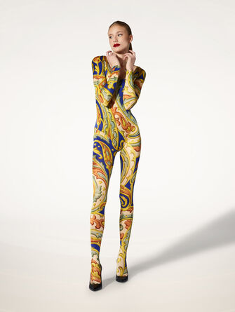 Paisley Baroque Tights