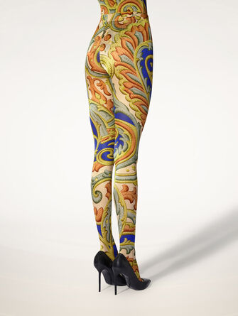 Paisley Baroque Tights