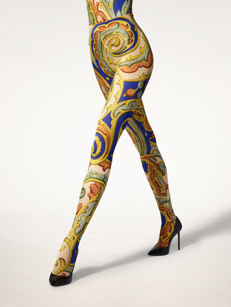 Paisley Baroque Tights