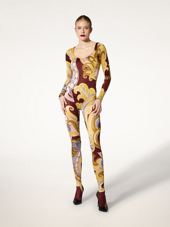 Paisley Baroque Tights