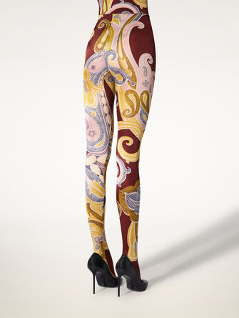 Paisley Baroque Tights