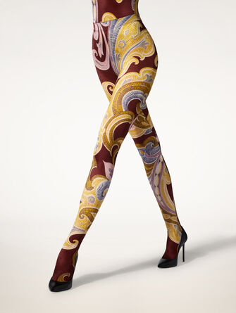 Paisley Baroque Tights