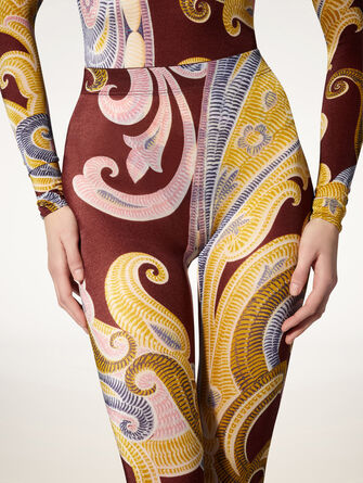 Paisley Baroque Tights