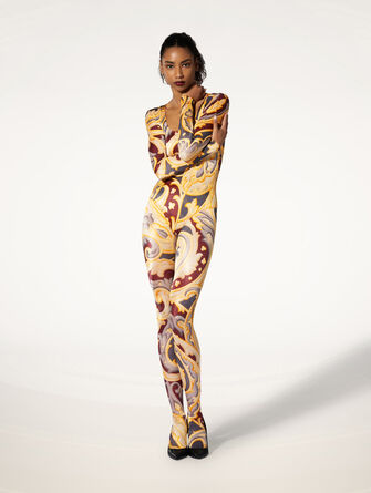 Paisley Baroque Tights
