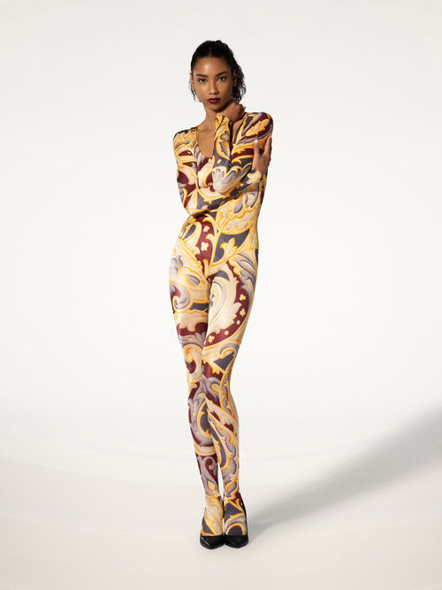 Paisley Baroque Tights