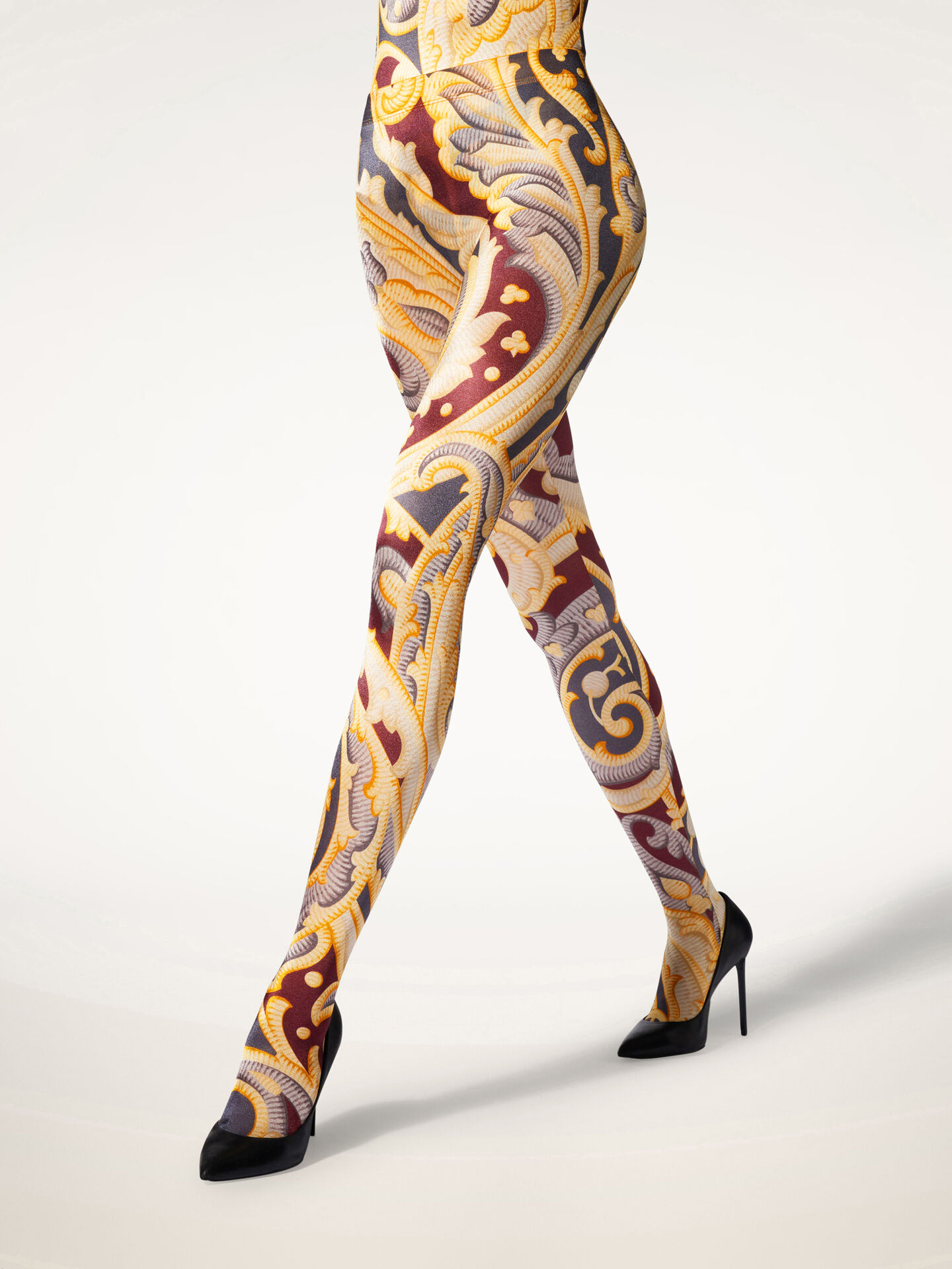Paisley Baroque Tights