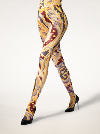 Paisley Baroque Tights