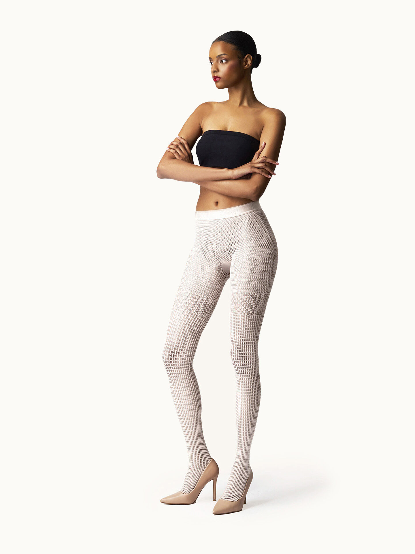 Mosaic Net Tights