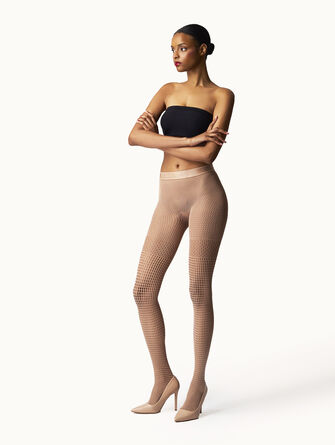 Mosaic Net Tights
