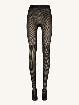 Mosaic Net Tights