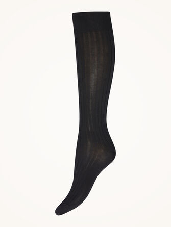 Luxury Cotton Rib Knee-Highs