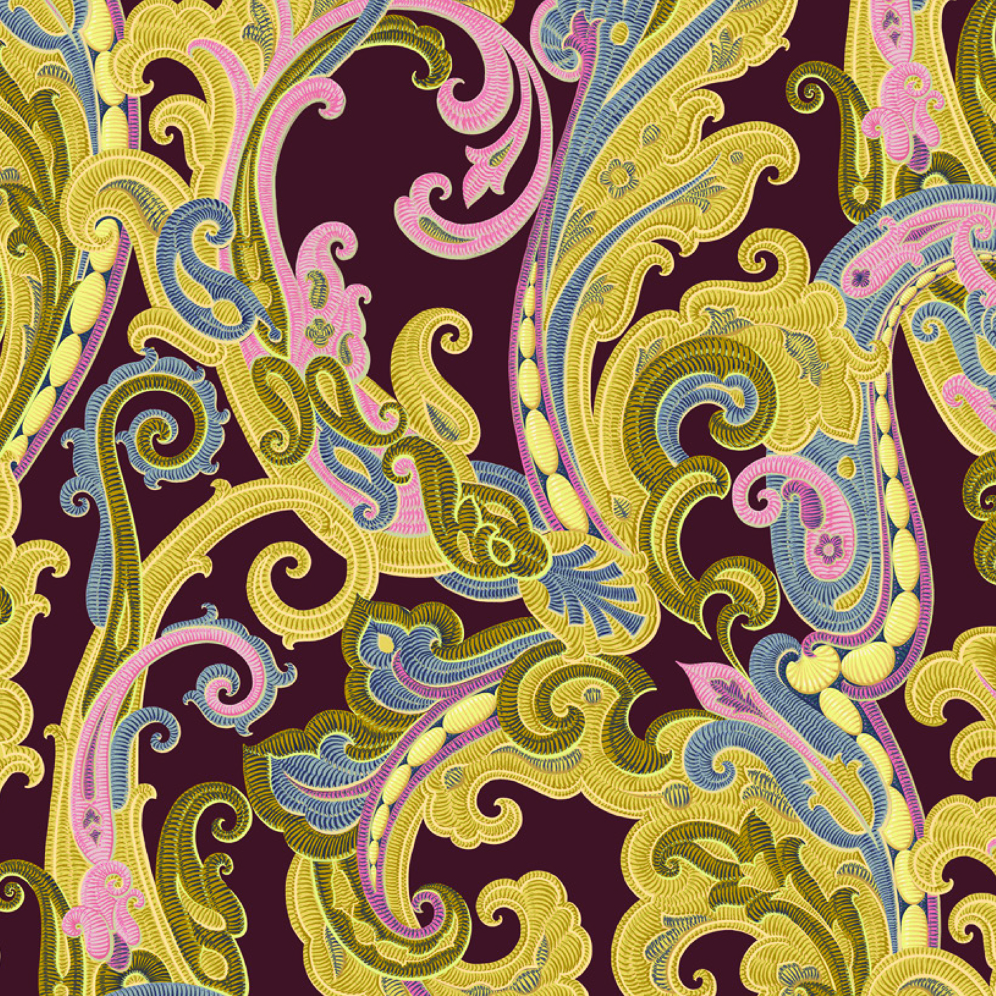Paisley Baroque Tights