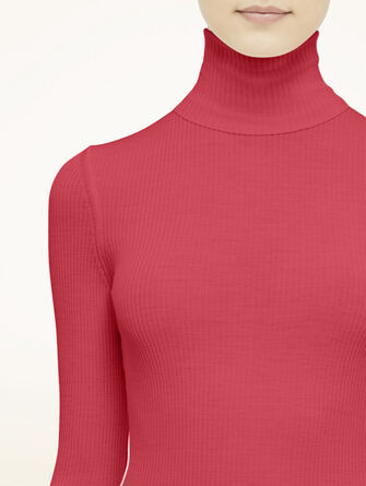 Merino Fine Rib Top Long Sleeve