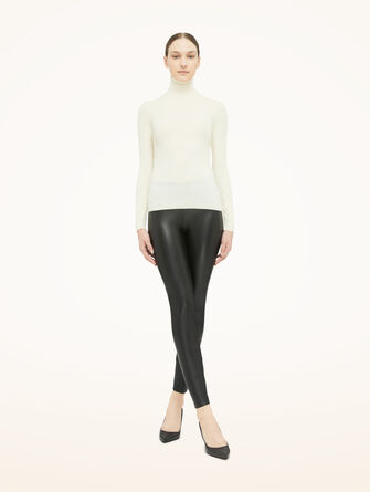 Merino Fine Rib Top Long Sleeve