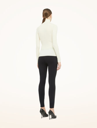 Merino Fine Rib Top Long Sleeve