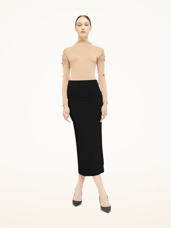 Crepe Jersey Skirt