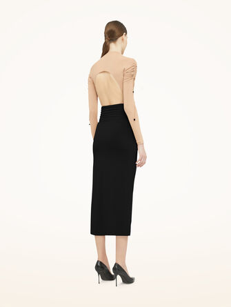 Crepe Jersey Skirt