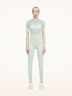 Net Lines Top Short Sleeves