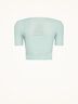 Net Lines Top Short Sleeves