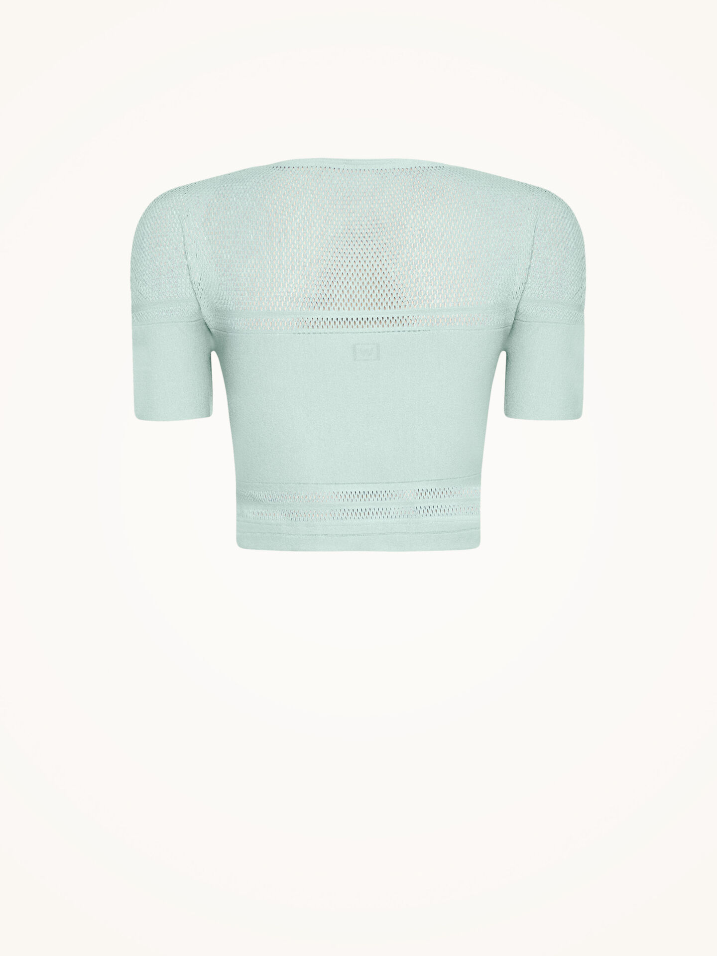 Net Lines Top Short Sleeves