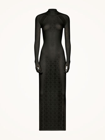 Intricate Sheer Pattern Dress