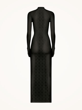Intricate Sheer Pattern Dress