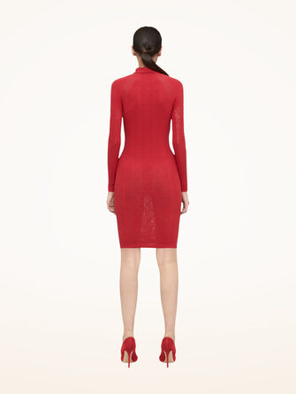 Intricate Sheer Pattern Dress