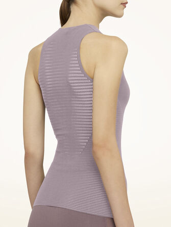 Grid Net Top Sleeveless