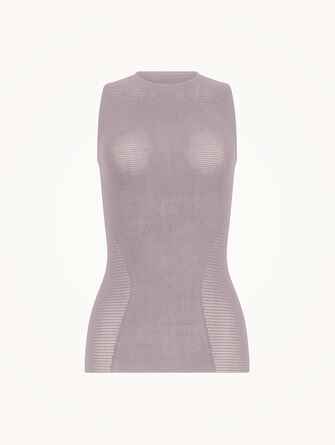 Grid Net Top Sleeveless