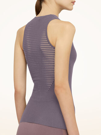 Grid Net Top Sleeveless