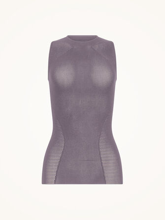 Grid Net Top Sleeveless