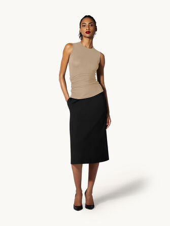 The Crepe Jersey Top Sleeveless