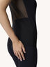 Sheer Opaque Knit Top Sleeveless