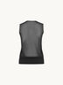 Sheer Opaque Knit Top Sleeveless