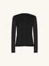Sheer Opaque Knit Cardigan