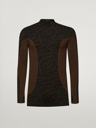 Camo Coverlock Top Long Sleeve
