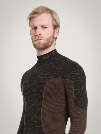 Camo Coverlock Top Long Sleeve