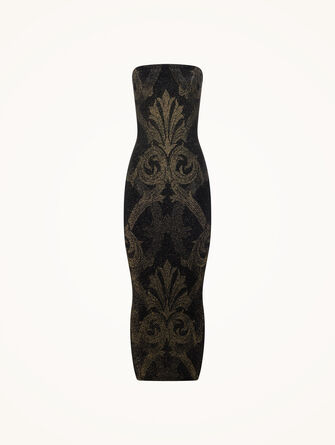 Metallic Jacquard Dress