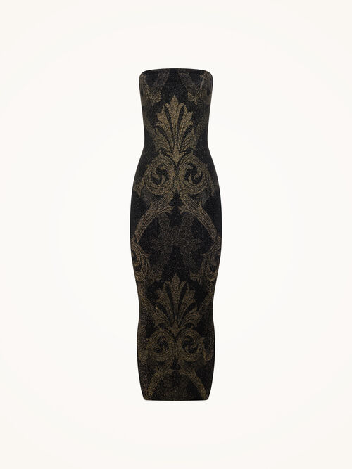 Metallic Jacquard Dress