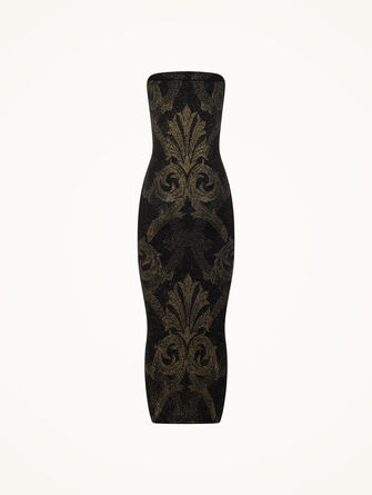 Metallic Jacquard Dress