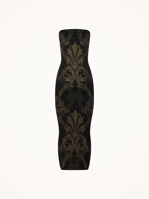Metallic Jacquard Dress